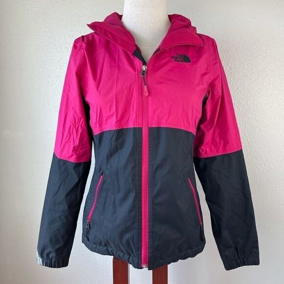 North Face Pink & Black Hyvent Jacket Size XS EUC - Picture 1 of 12